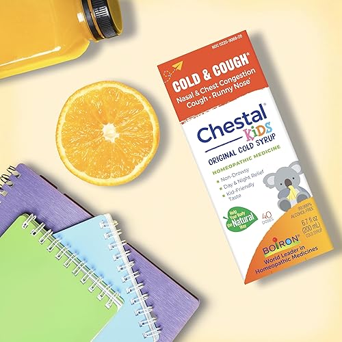 Vista 5 de Boiron Chestal - Jarabe para resfriado y tos para niños, blanco, original, 6.7 onzas líquidas