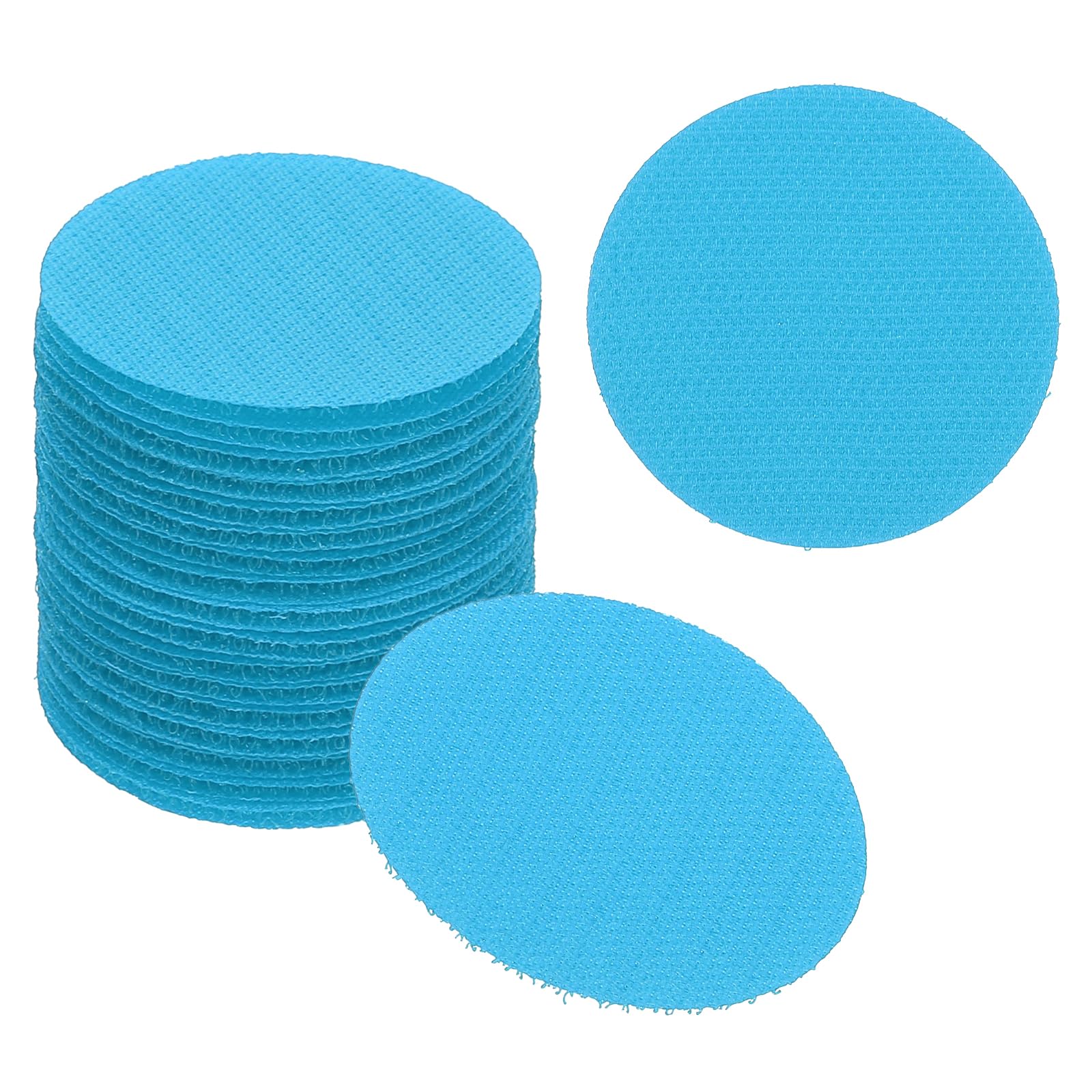 PATIKIL 2" Carpet Spot Markers, 35Pcs Circle Dot Markers Hook and Loop Carpet Spots for Decoration Elementary Preschool Teacher Blue