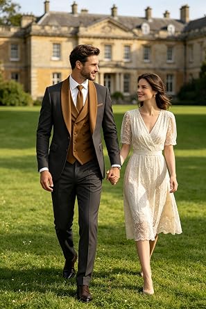 Mens Tuxedo Suits Slim Fit 3 Piece Double Breasted Suit Men Shawl Lapel Men's Formal Suit for Wedding Prom