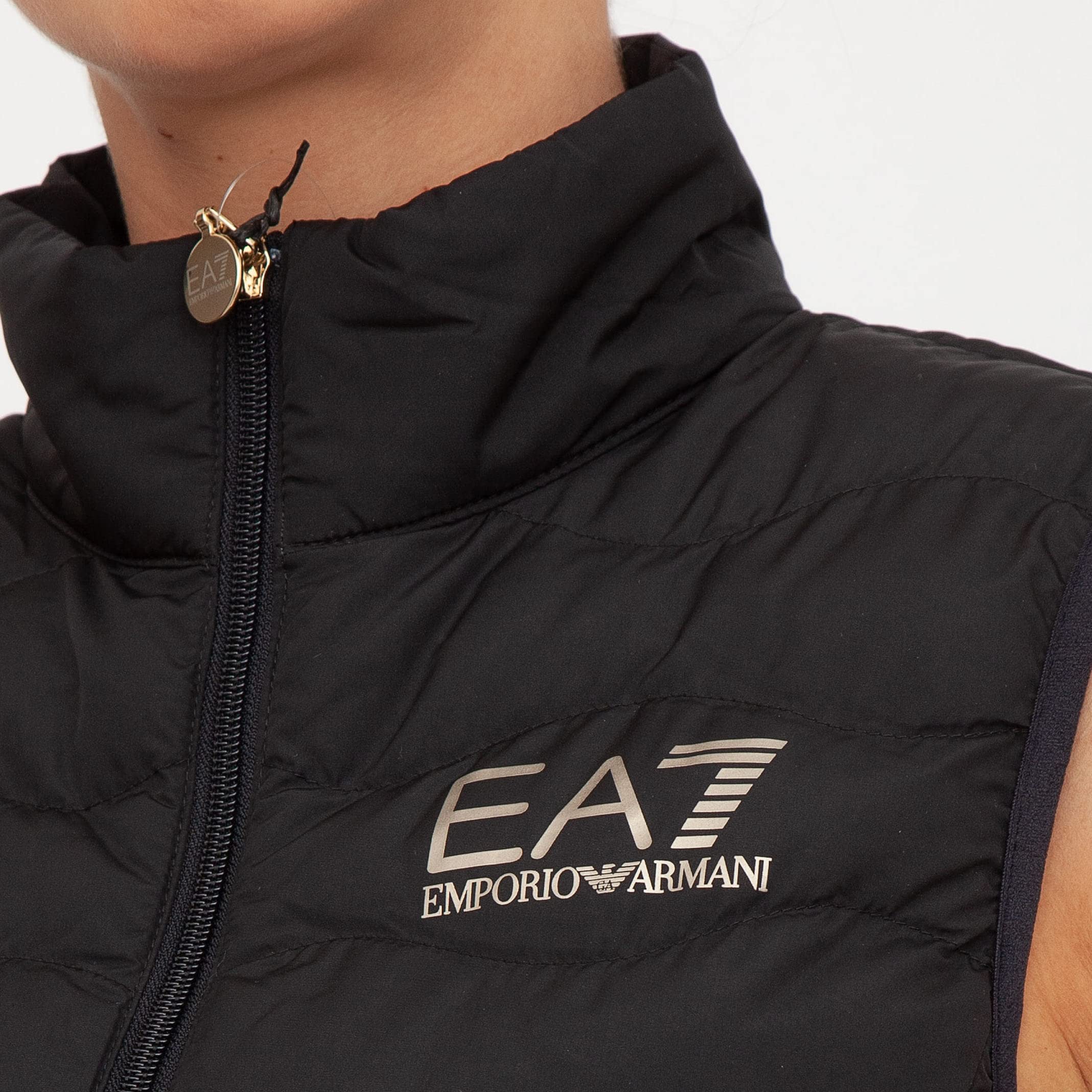 EA7 Smanicati Donna Logo 8ntq08 tnf8z l Nero