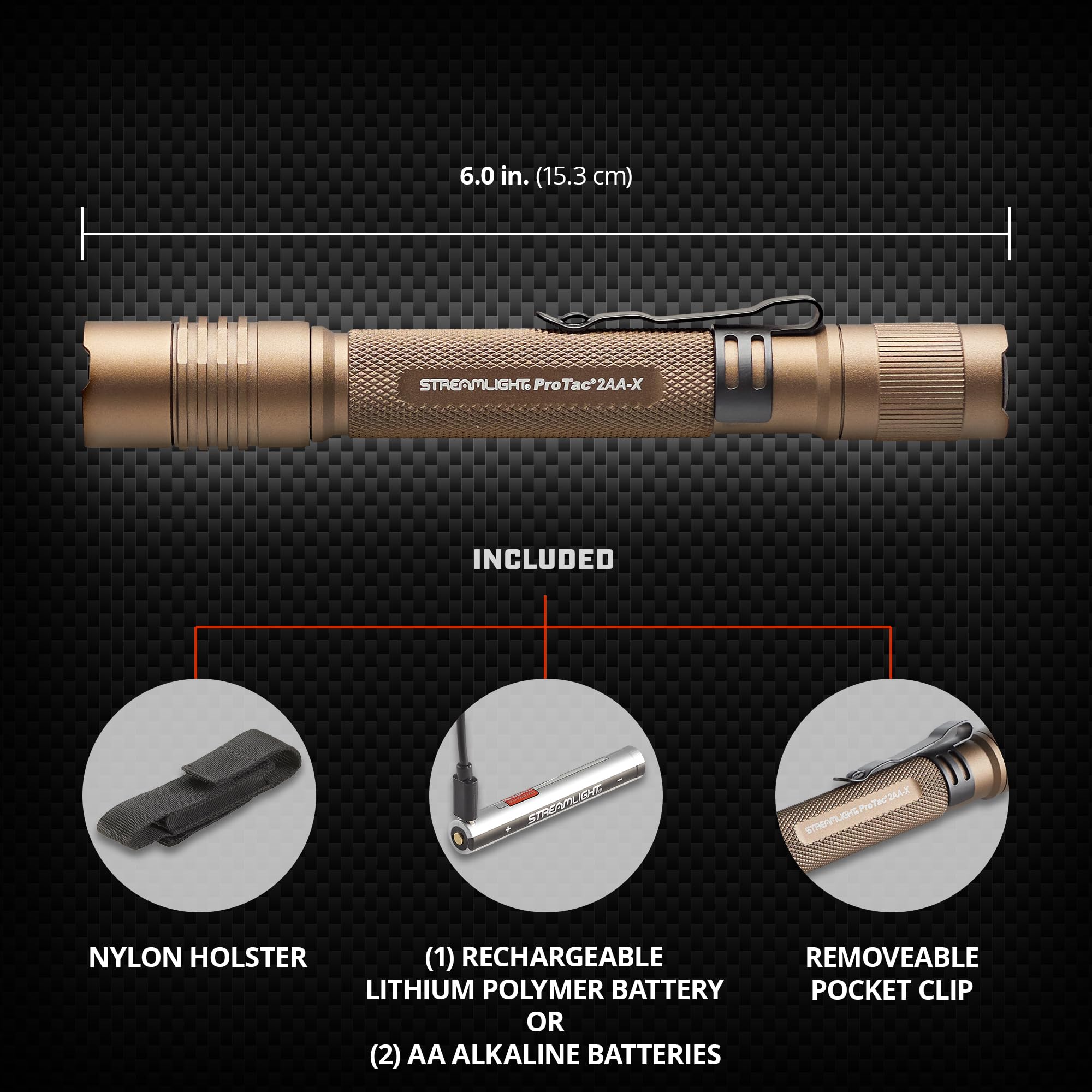STREAMLIGHT ProTac 2AA-x 懐中電灯 ProTac® 2AA-X | Personal Carry Tactical Flashlight