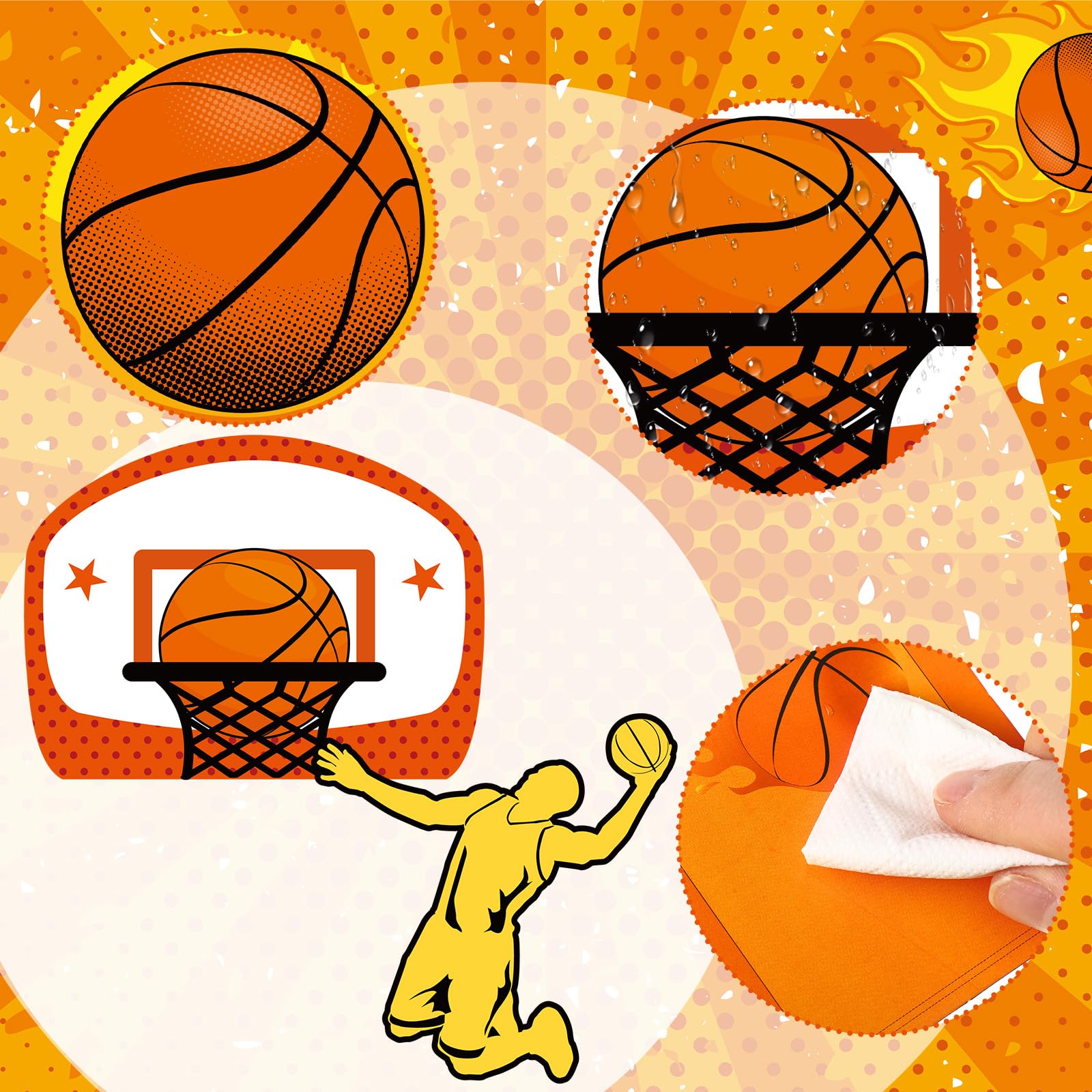 Snapklik.com : Seajan 200 Pcs Basketball Cutouts Bulletin Board ...