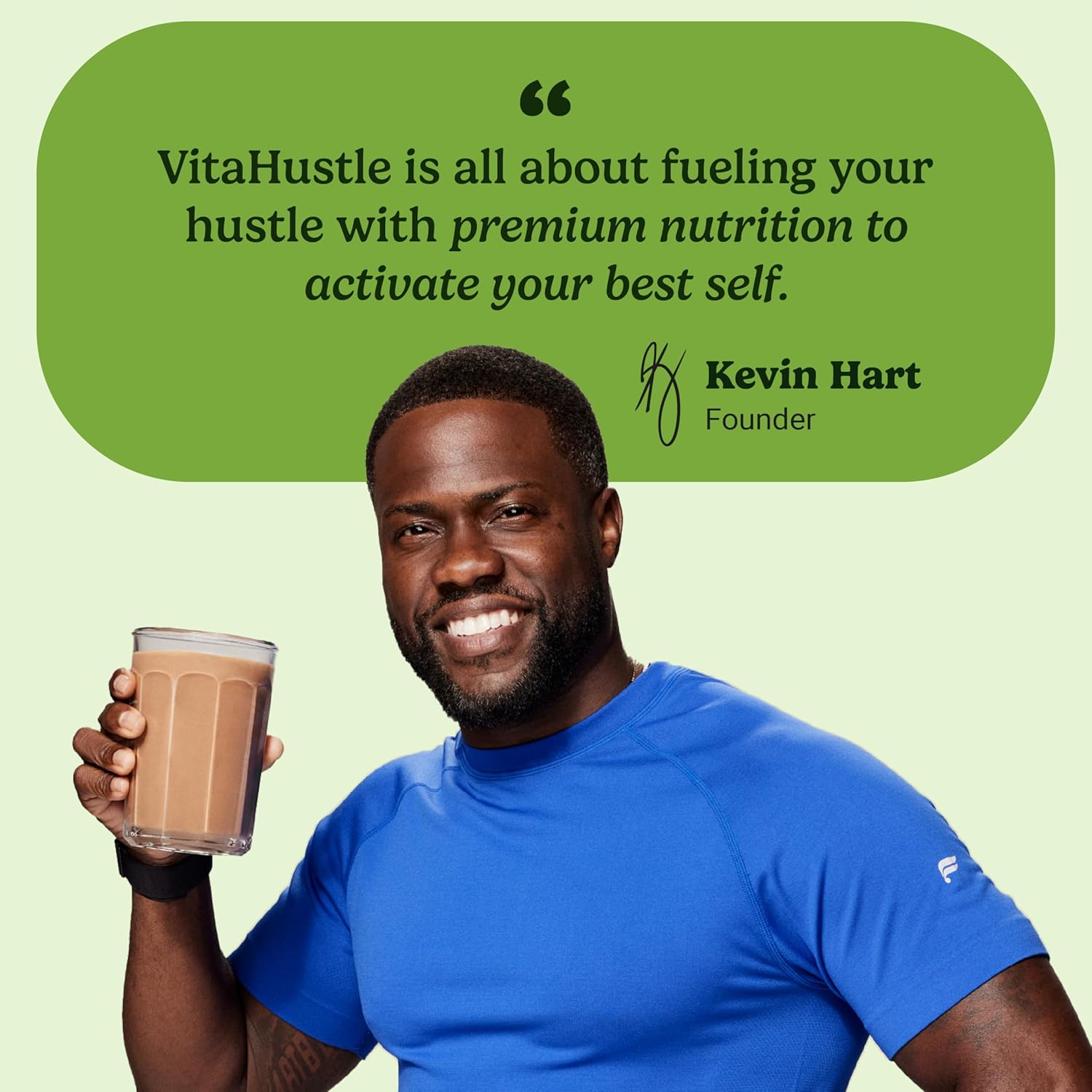 VitaHustle All-in-One Nutrition Shake, Chocolate and Vanilla (2 Pack) - Plant Based Protein Powder by Kevin Hart – Vegan Meal Replacement Shake with KSM66 Ashwagandha & 86+ Superfoods - Meal Replacement Powder - Image 4