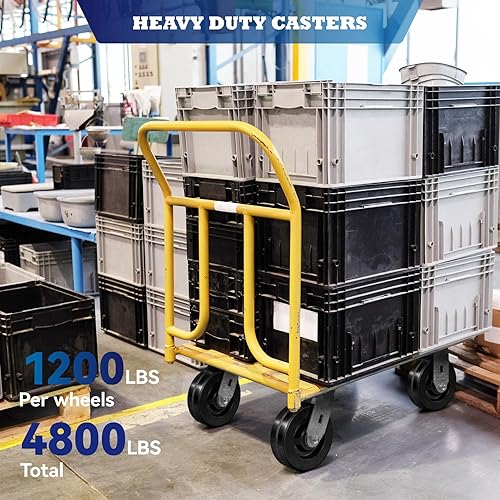 Miniatura 4 de Ruedas de alta resistencia de 6 x 2 pulgadas, ruedas industriales con gran capacidad de 1200 libras, resistencia a altas temperaturas -50f a +250f.