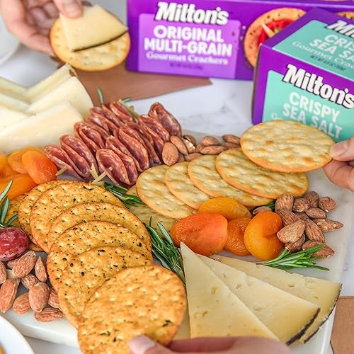 Miniatura 19 de Milton's Craft Bakers Galletas gourmet de sal y pimienta, galletas verificadas sin OMG, todos los ingredientes naturales, kosher, galletas