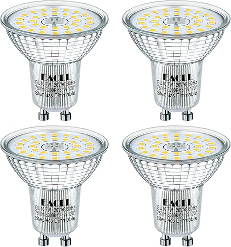 Miniatura 9 de EACLL MR16 GU10 LED Bulb Dimmable, 5000K Daylight, 7W Equivalent 75W, 25,000 Hours Lifetime, Energy Efficient Light, 750 Lumens 120 Degree Flood