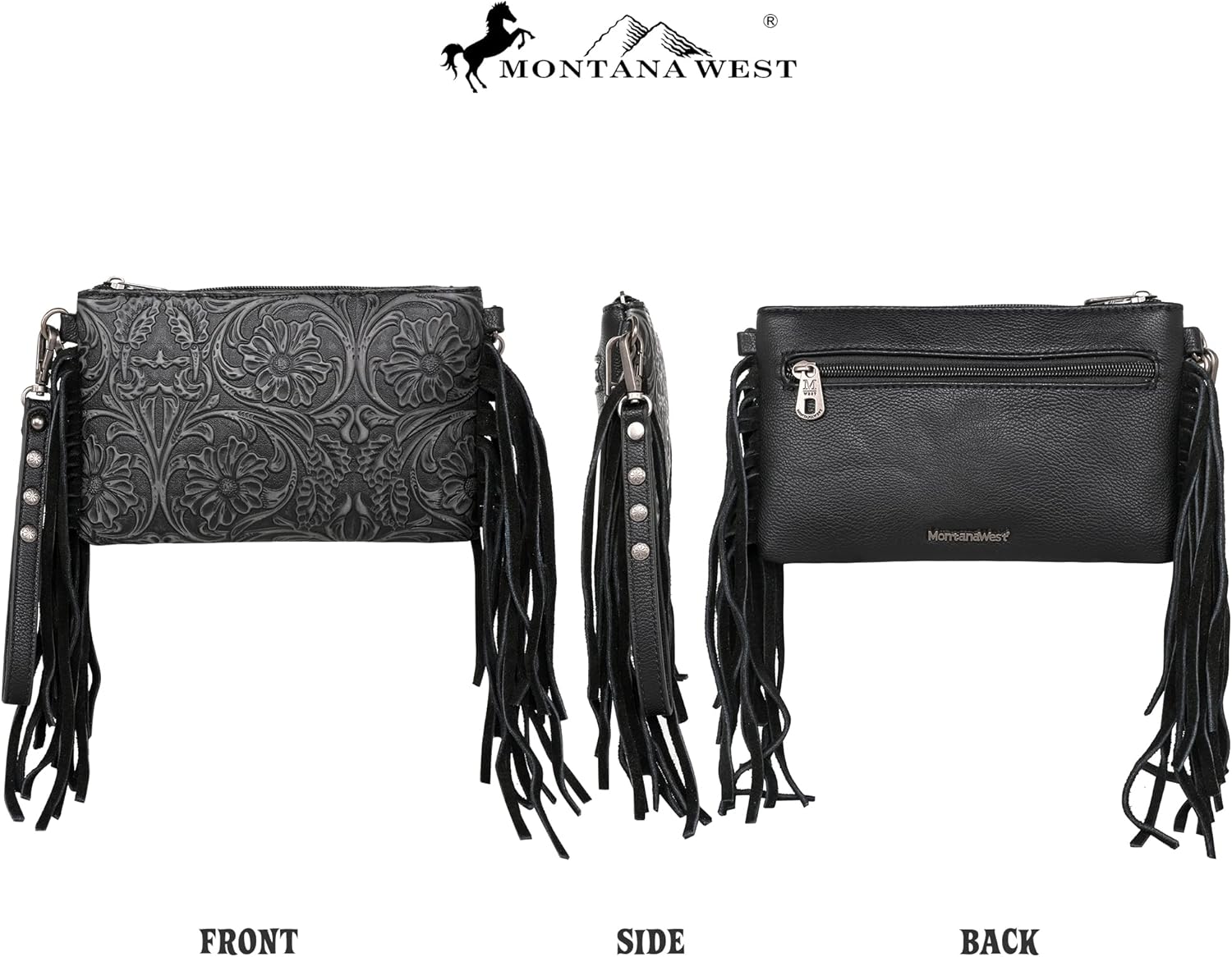 Montana West Western Purse for Women Crossbody Bag Wristlet Clutch Purse - Image 4