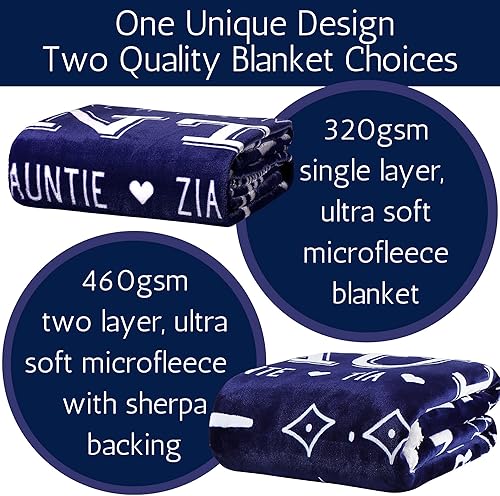 Miniatura 7 de FILO ESTILO Regalos para tías de sobrina o sobrino para el día de la madre, cumpleaños, Say We Love You Aunt with a Special Aunt Manta rellena de