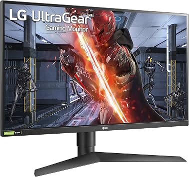 LG 27GN750-B UltraGear Gaming Monitor 27 FHD (1920x1080) IPS Display, 1ms Response, 240HZ Refresh Rate, G-SYNC Compatibility, 3-Side Virtually Borderless Design, Tilt, Height, Pivot Stand - Black