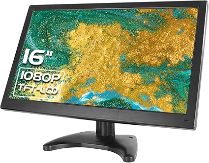 Amazon 15 6インチcctv Hdmiモニターled Ips 19 1080リモートコントロール付き Usb Vga Av Hdmi Bnc入力 防犯カメラ用 Pc Dvd Dvr Wholev パソコン 周辺機器 通販