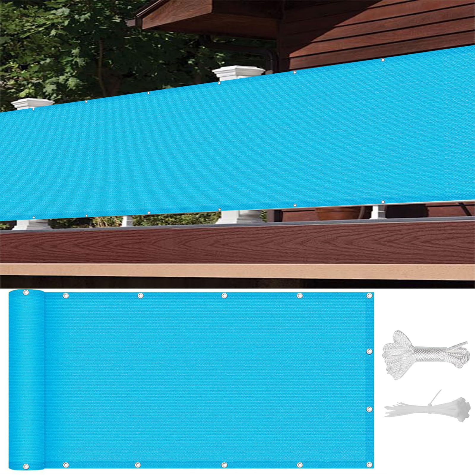 Brise vent respirant et anti-UV avec œillets pour une fixation stable