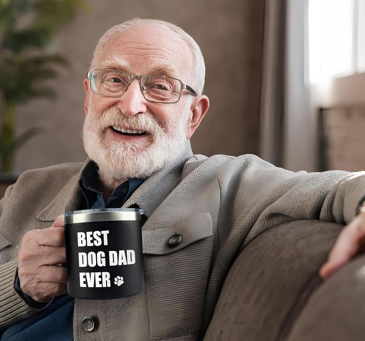 Hyturtle Best Dog Dad Ever Coffee Black Mug/Tumbler 14oz Gift For Dad, Son, Kids - Fathers Day, Birthday Gift Idea For Dog Lovers - Christmas Gifts For Men - Image 3