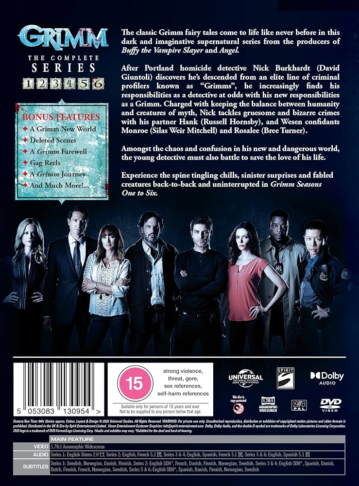 Grimm Season 1-6 Complete BOX [DVD-PAL 日本語無し](Import) n5ksbvb Amazon.co.jp: Grimm Season 1-6 Complete BOX [DVD-PAL 日本語