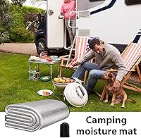 Vista 7 de Almohadillas de camping para dormir – Alfombrilla de dormir al aire libre con capa impermeable y de papel de aluminio Almohadilla de viaje