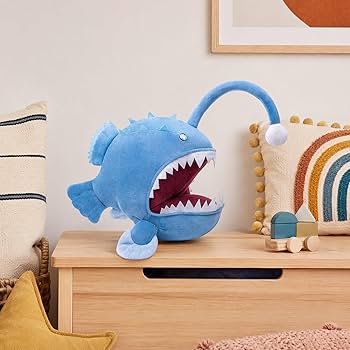 Amazon.co.jp: ZHONGXIN MADEリアルなアンコウぬいぐるみかわいい