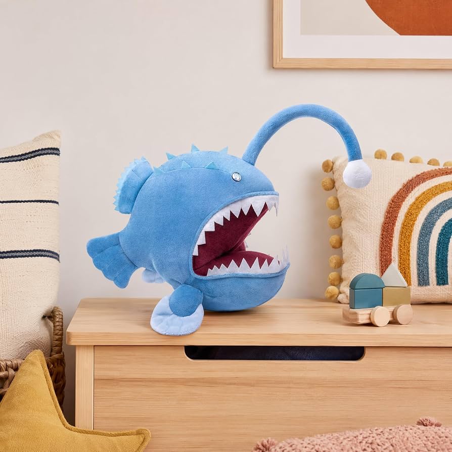 Amazon.co.jp: ZHONGXIN MADEリアルなアンコウぬいぐるみかわいい