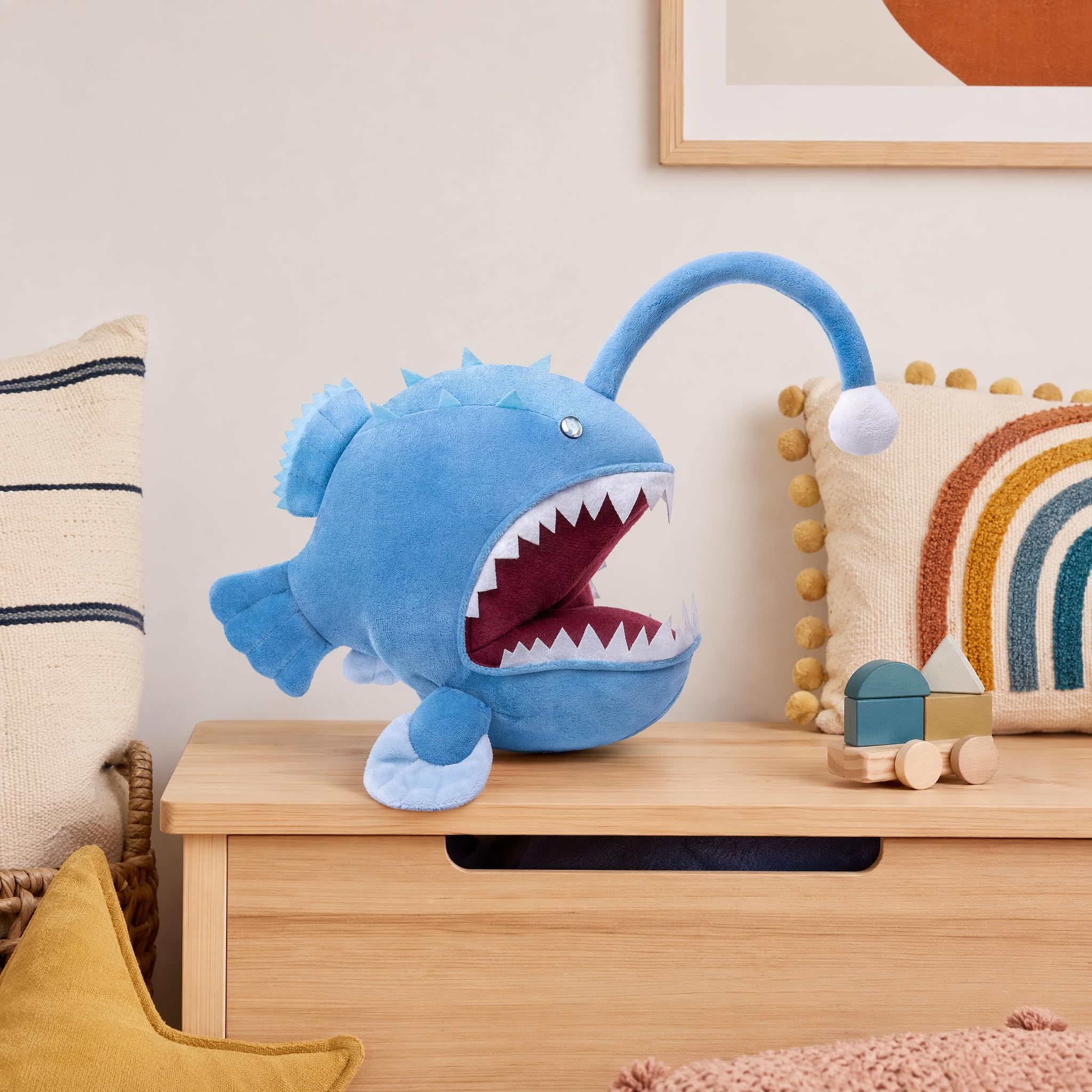 Amazon.co.jp: ZHONGXIN MADEリアルなアンコウぬいぐるみかわいい