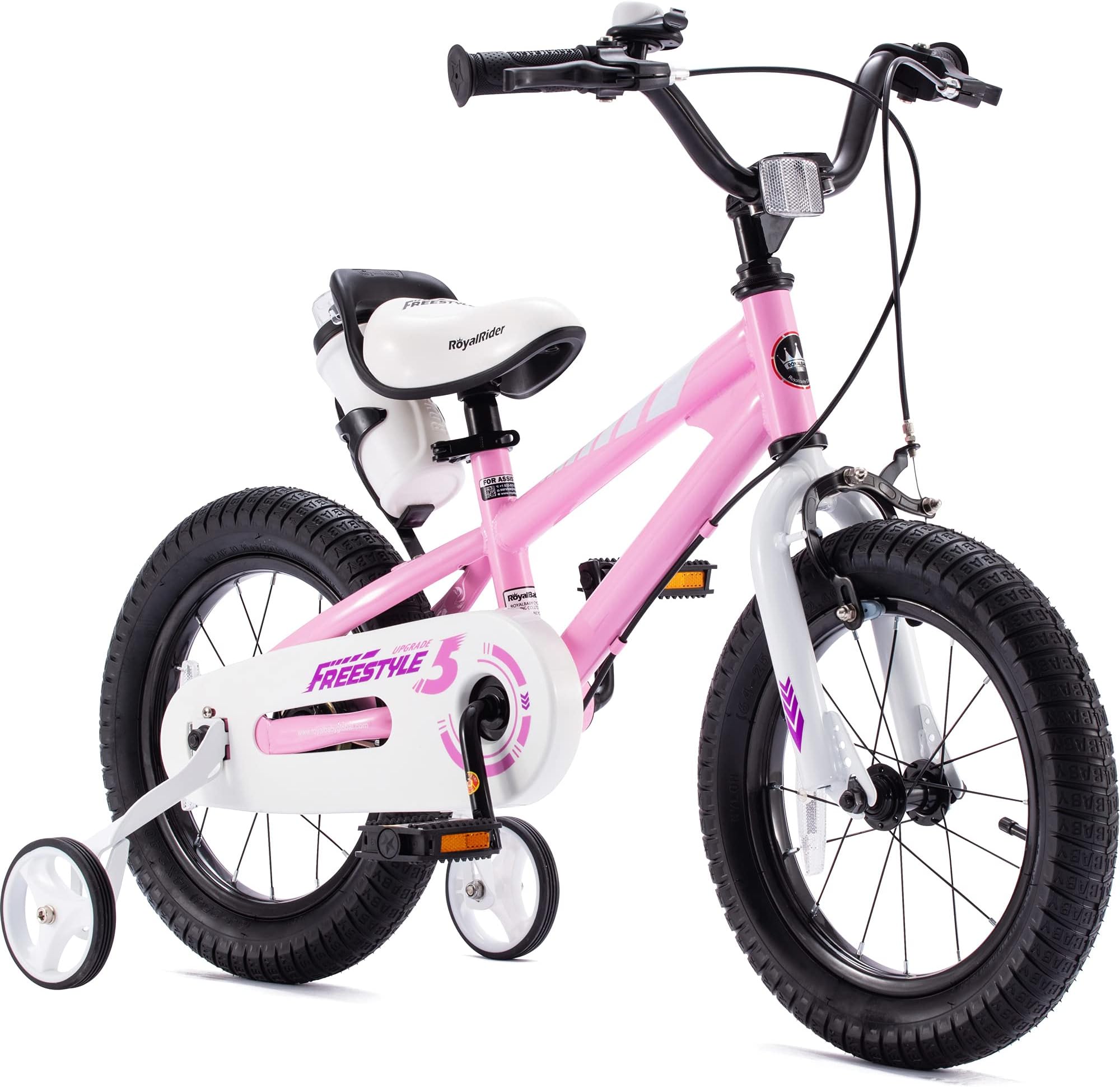 RoyalBabyFreestyle Kids Bike 2 Hand Brakes 12 14 16 18 20 Inch Children's Bicycle for Boys Girls Age 3-12 Years