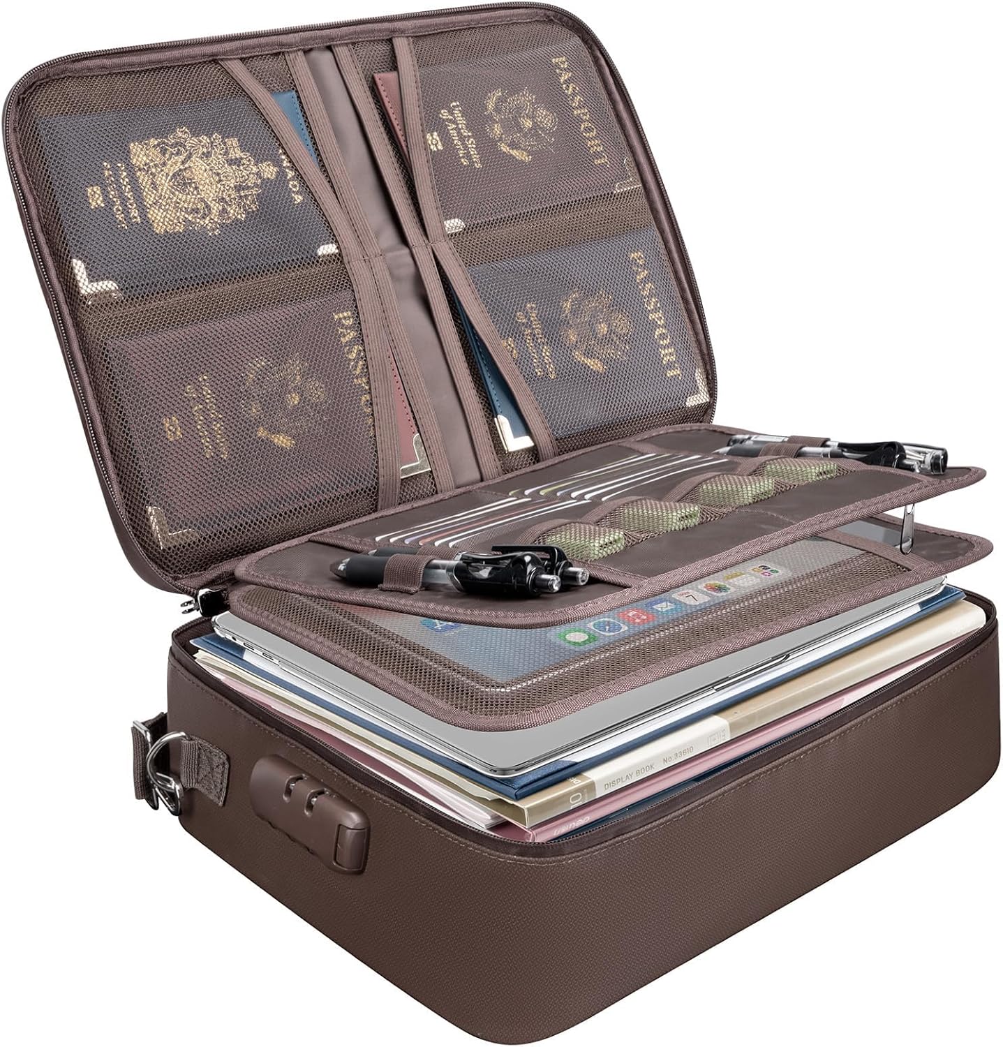 Amazon.com: BALEINE Fireproof Document Box with Lock, Portable ...