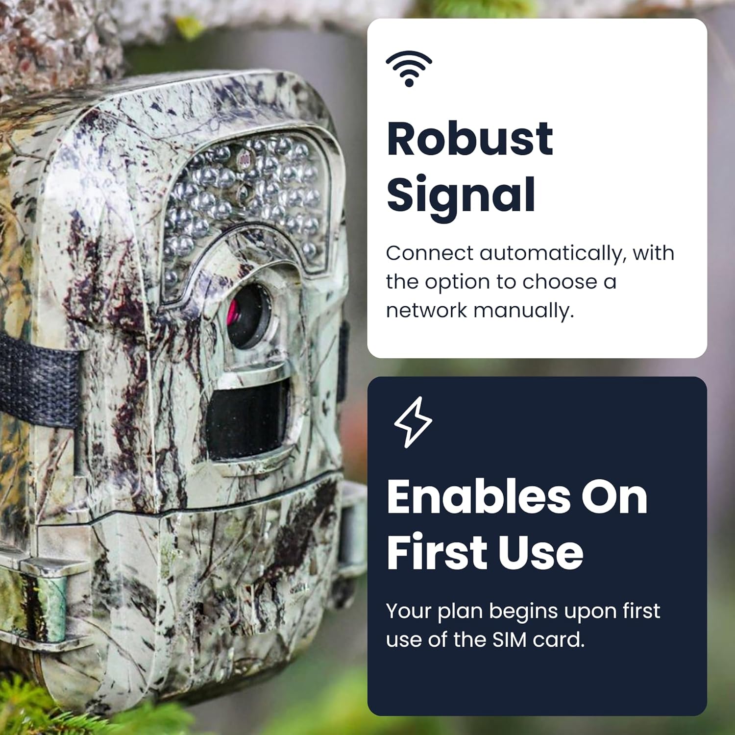 Quad Play 8 GB / 3 Months USA Based IOT SIM Card for Security Camera, Solar & Hunting Trail Game Cameras, Data Only USA SIM, 4G/5G on AT&T, T-Mobile, Verizon & US Cellular, Triple Cut 3-in-1