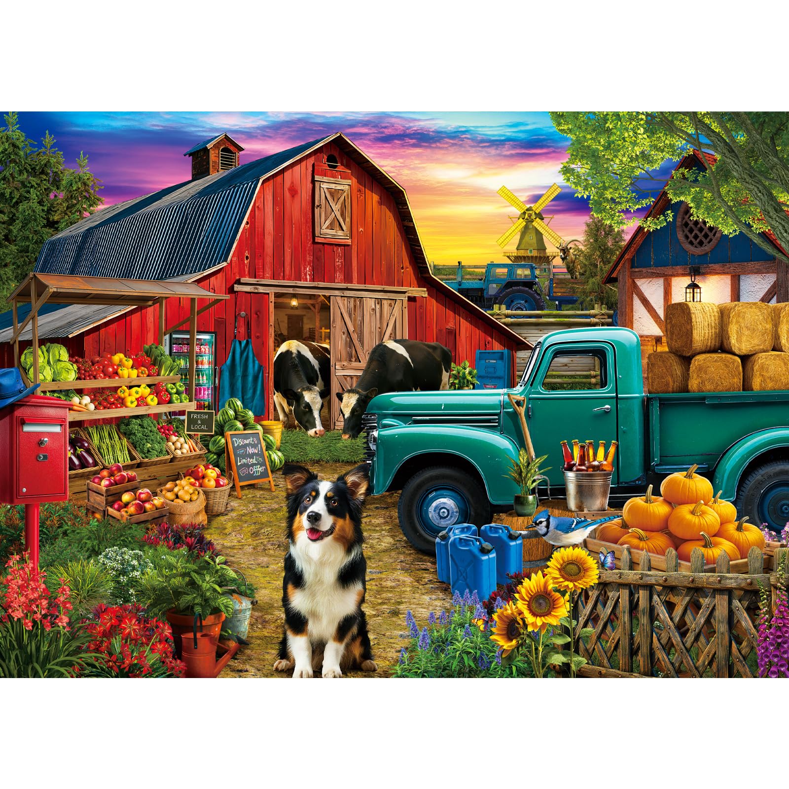 igsaw Puzzles For Adults 1000 Farm Shop โ image 1