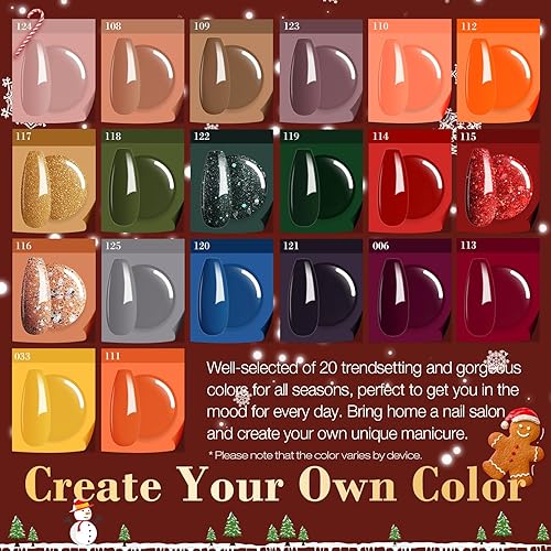 Miniatura 80 de AZUREBEAUTY - Juego de 31 piezas de polvo de inmersión para uñas, 20 colores, morado, azul, purpurina, bandeja de reciclaje de polvo de inmersión