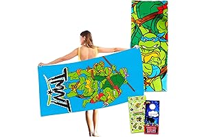 Teenage Mutant Ninja Turtles Beach Towel Set for Kids and Adults