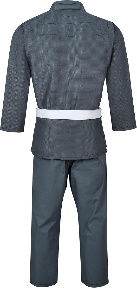 Knockout Fight Gear Kids BJJ Gi Jiu Jitsu Kimono Lightweight Youth Brazilian Jiu Jitsu Gi with Preshrunk Fabric and Free Belt