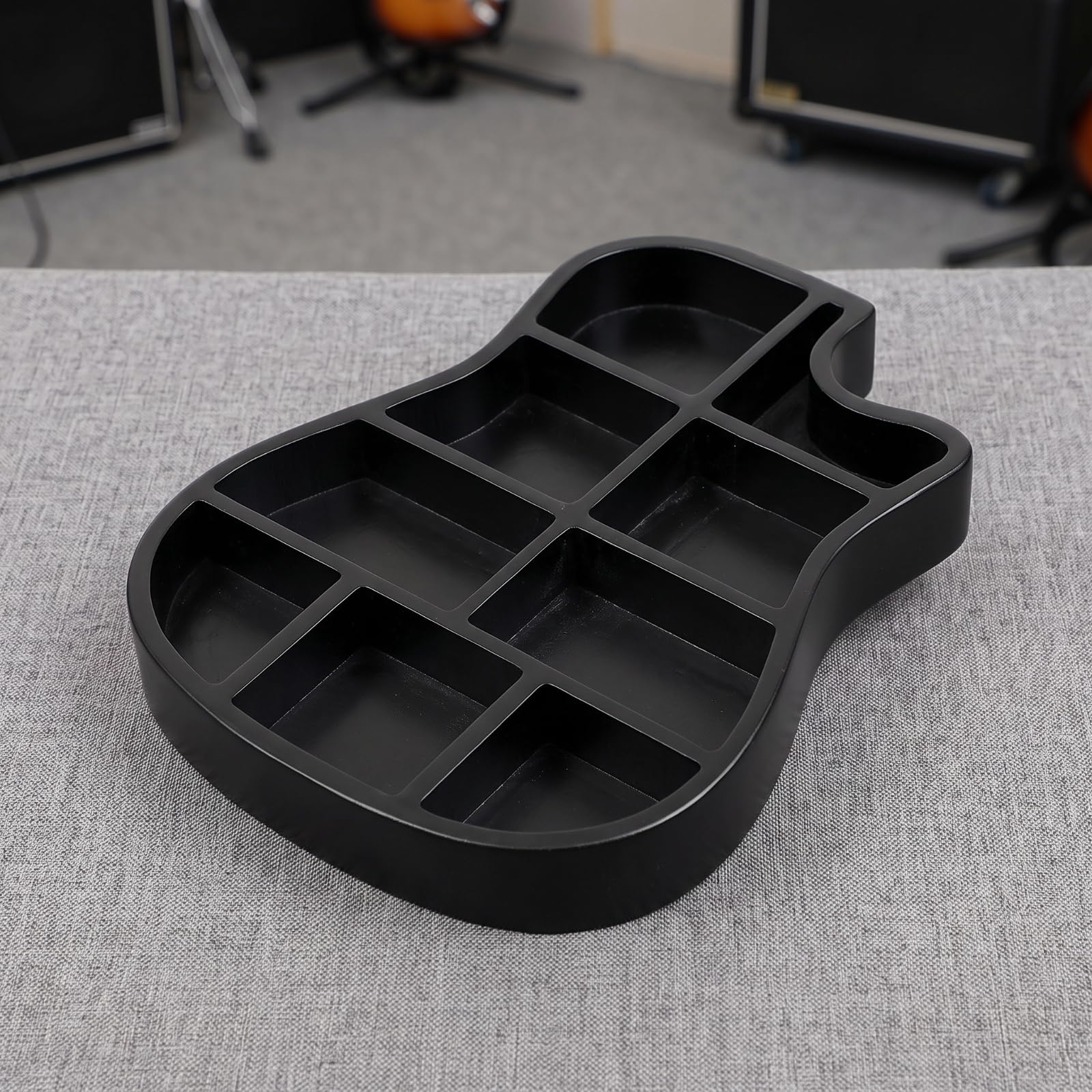 para Púas Guitarra | Compacto, Caja para Púas Guitarra, Firme, Escritorio, Guitarristas