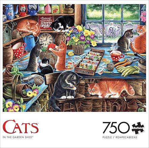 Miniatura 3 de Buffalo Games - Irina Garmashova-Cawton - in The Garden Shed - 750 Piece Jigsaw Puzzle for Adults -Challenging Puzzle Perfect for Game Nights -