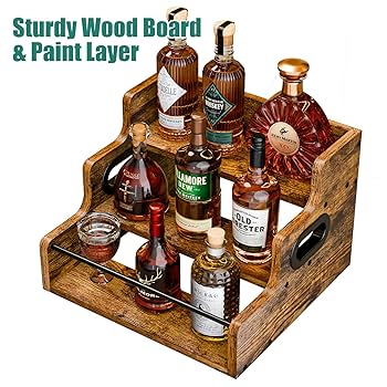 Amazon｜KLM リキュールボトルディスプレイシェルフ、コーヒー