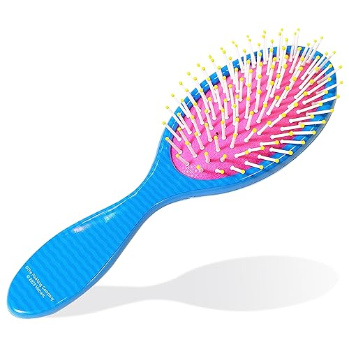 Miniatura 6 de Baby Shark - Juego de accesorios para el cabello cepillo desenredante regular de 9 pulgadas, 4 lazos elásticos para el cabello y coleteros para niños