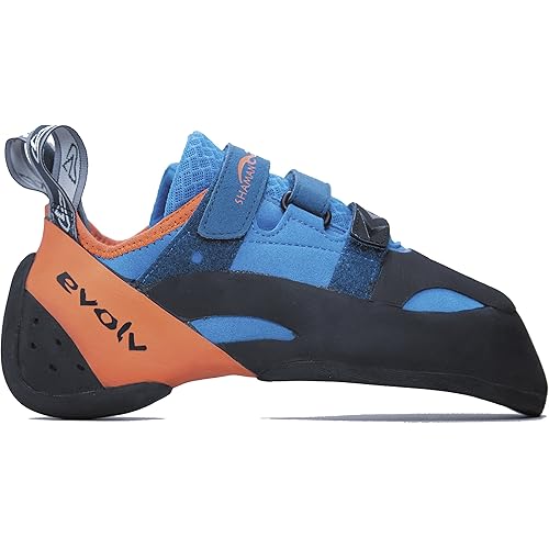 Evolv Shaman Climbing Shoe - Blue/Orange 11.5