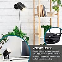 Vista 3 de Catalina Lighting 24291-000 Lámpara decorativa multiusos para escritorio, pared o oficina, sala de estar, dormitorio o dormitorio, compatible