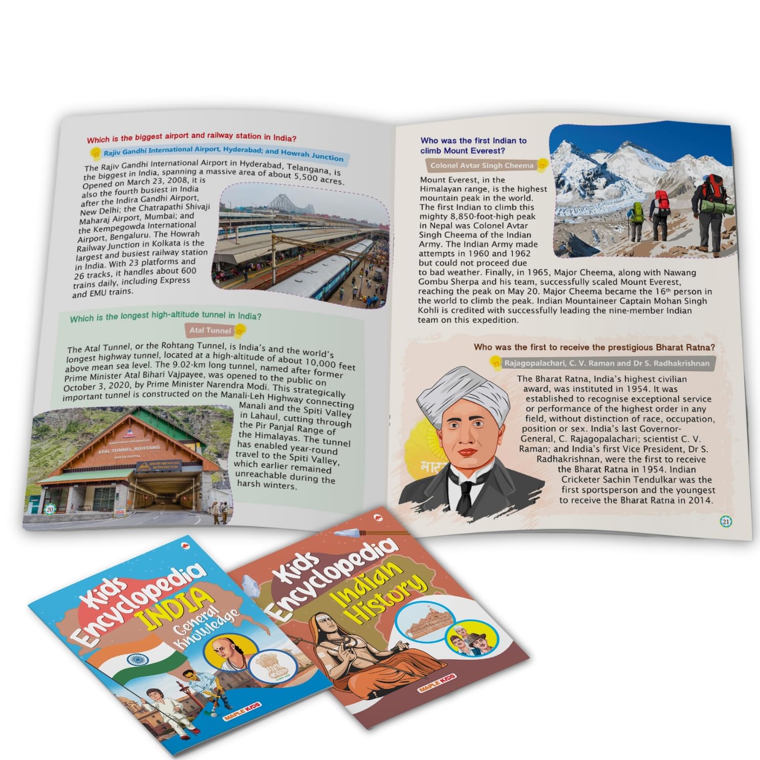 Kids Encyclopedia (Illustrated) - Indian History and India General Knowledge (Set of 2 Books) - General Knowledge - Knowledge Book for Kids - Age 6+ 3