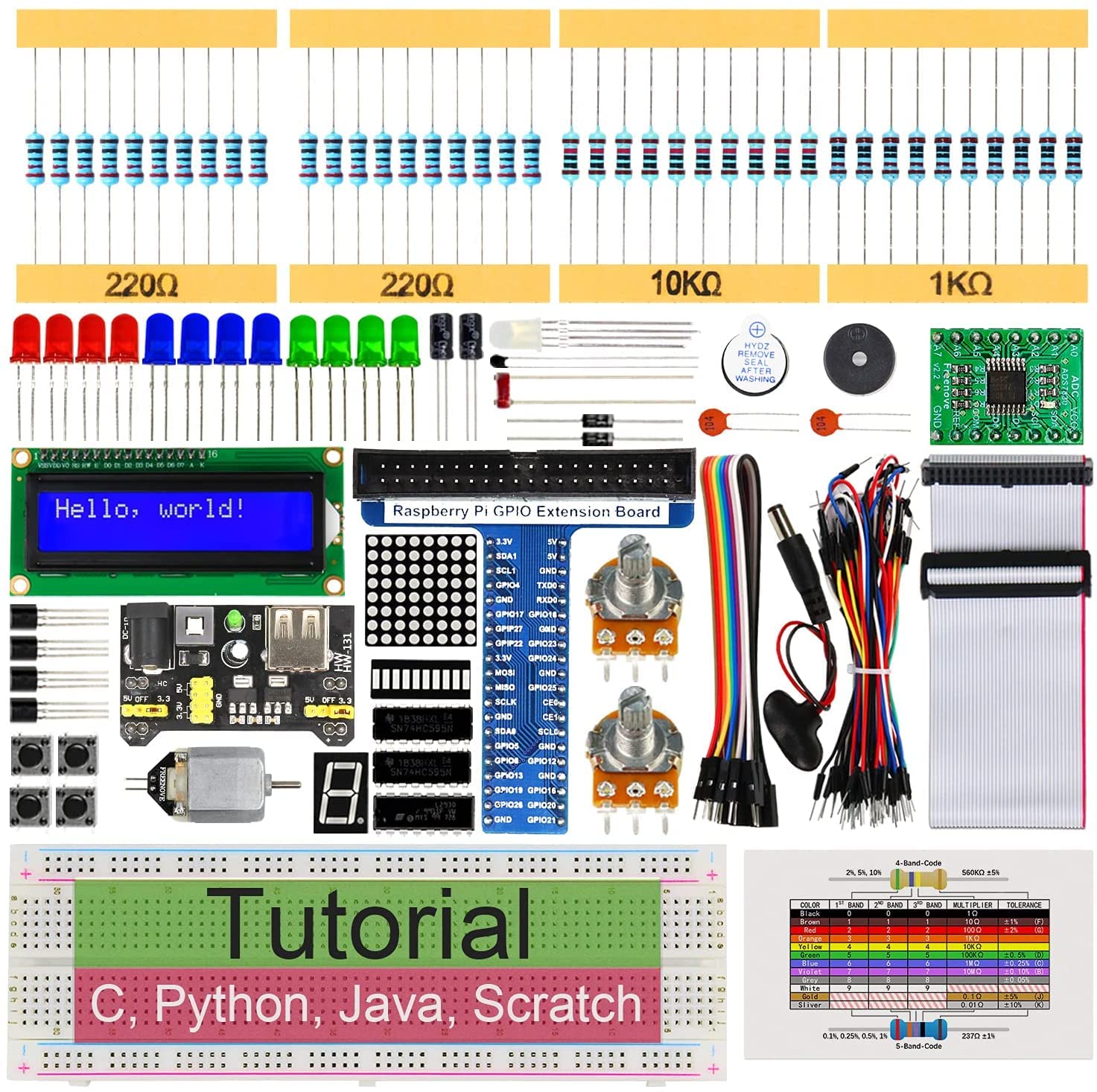 See full amazon price history chart for IDUINO Super Starter Kit for Compatible With Rpi Pi 4 B 3 B+ 400, 411-Page Detailed Tutorials, Python C Java Scratch Code, 164 Items, 54 Projects, Solderless Breadboard IDUINO Super Starter Kit for Compatible With Rpi Pi 4 B 3 B+ 400, 411-Page Detailed Tutorials, Python C Java Scratch Code, 164 Items, 54 Projects, Solderless Breadboard (B09JXQDCNW) Amazon Price History, Amazon Price Tracker