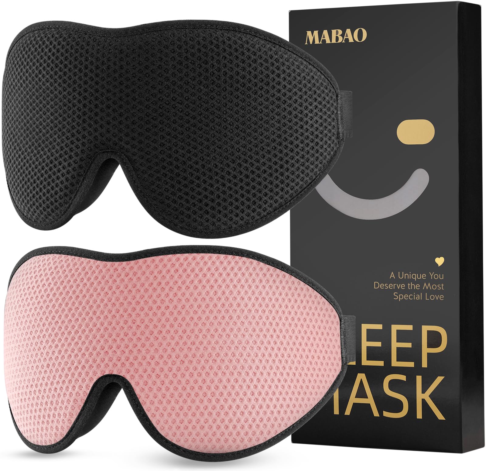 MABAO 2 Packs Sleep Mask - sleep and snoring | Mubboo