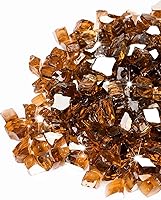 Vista 18 de GASPRO Vidrio transparente de 10 libras para mesa de hoguera, rocas de vidrio reflectante para chimenea de gas, precioso, 1/2 pulgada