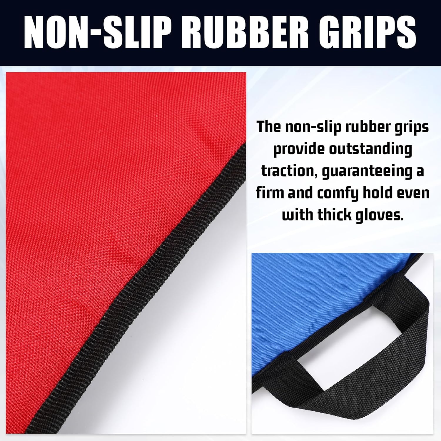 Soulchen 37 Inch Durable Foam Snow Sled for Adults and Beginners, Large Lightweight Snow Sled with 6 Handle, Winter Outdoor Fun, Backyard & Hill Use