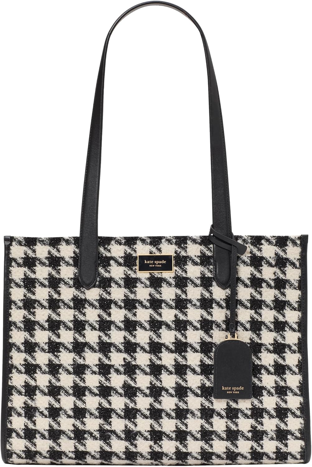 kate spade new york Manhattan Houndstooth Tweed Large