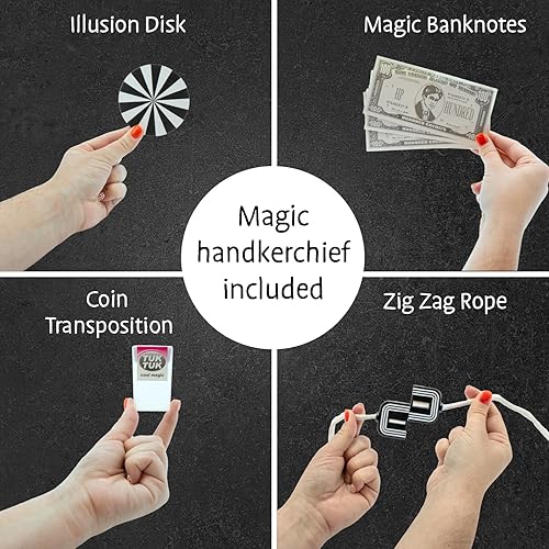 Miniatura 5 de Streetwise Magic Kit - Más de 75 trucos de magia callejera fáciles de aprender - It's Magic por Hanky Panky Toys - Sorprende a tu familia y amigos -