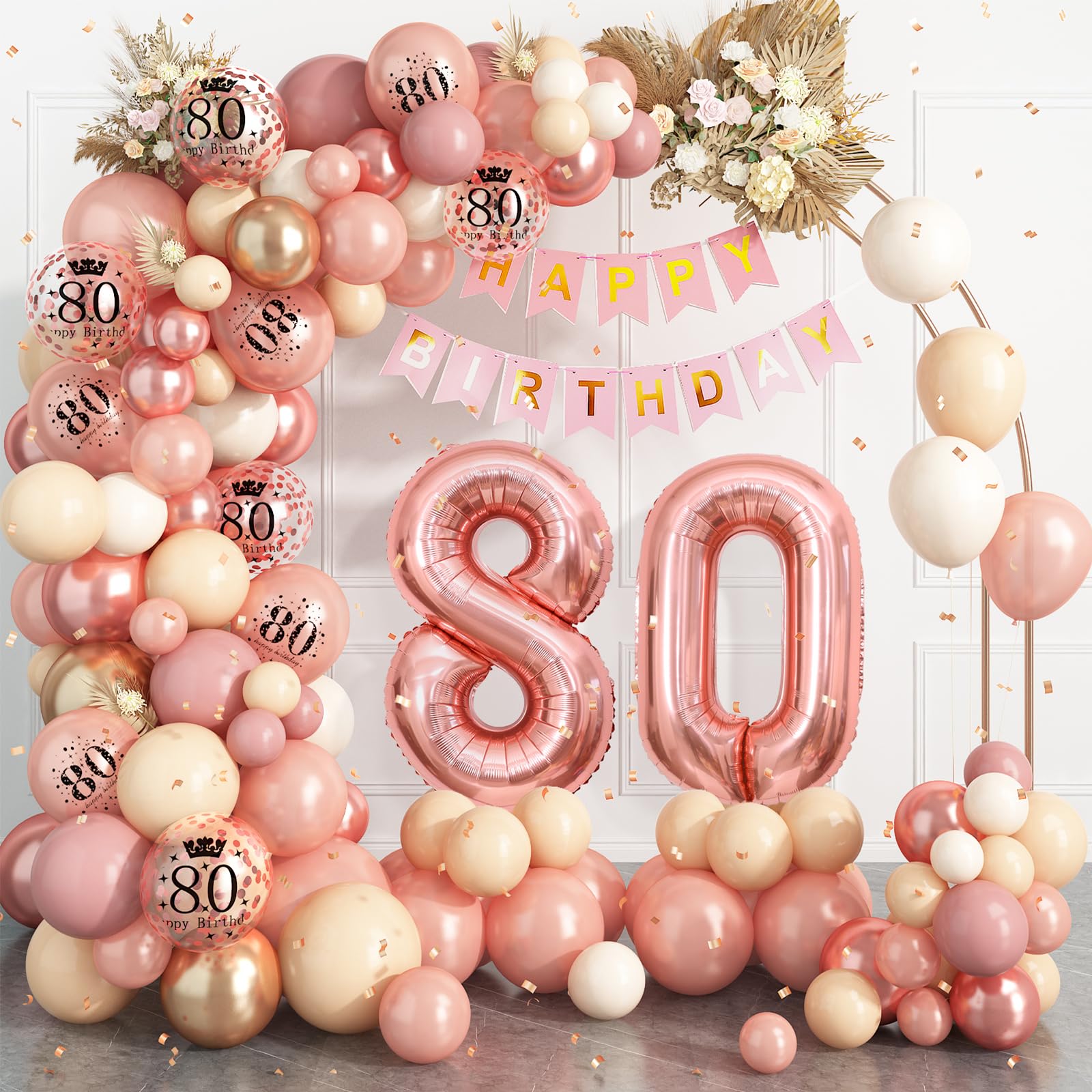 Palloncino Per 80° Compleanno Rosa Brillante A Stella – 50cm In Foil, Unique Party