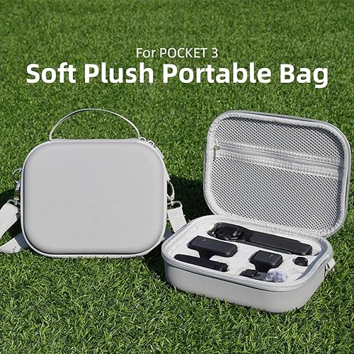 Miniatura 6 de Funda impermeable antigolpes para cámara, bolsa cruzada portátil dura compatible con DJI OSMO POCKET 3, 3 piezas LCD y 3 piezas de protector de