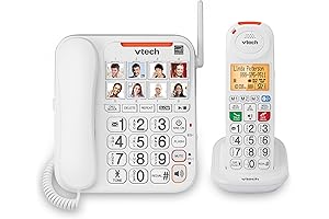 VTech SN5147 Amplified Corded/Cordless Phone for Seniors