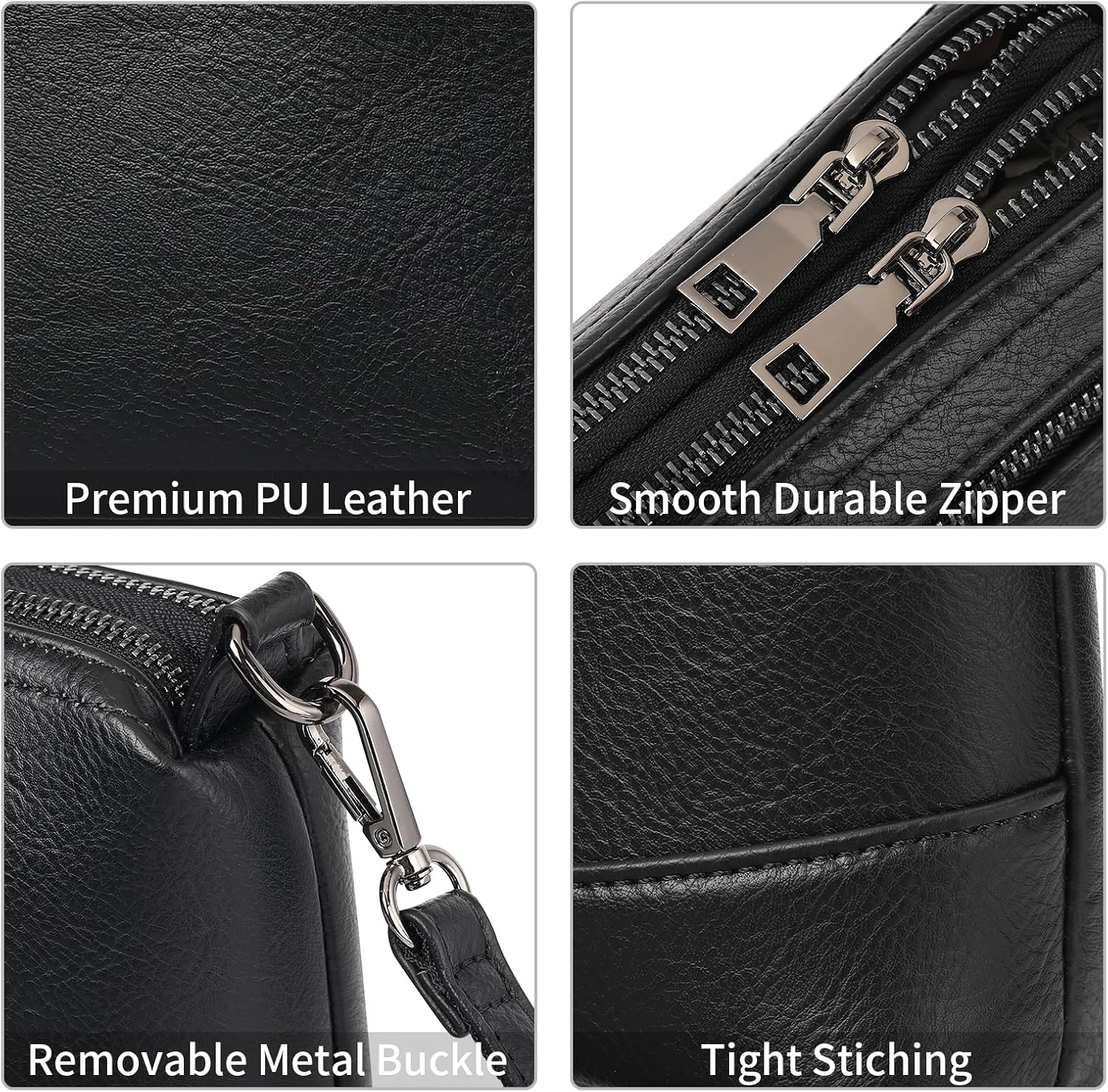 GAEKEAO Crossbody Bags for Women Small Cross Body Bag Genuine Leather Camera Bag Purse with Adjustable Strap - Image 6