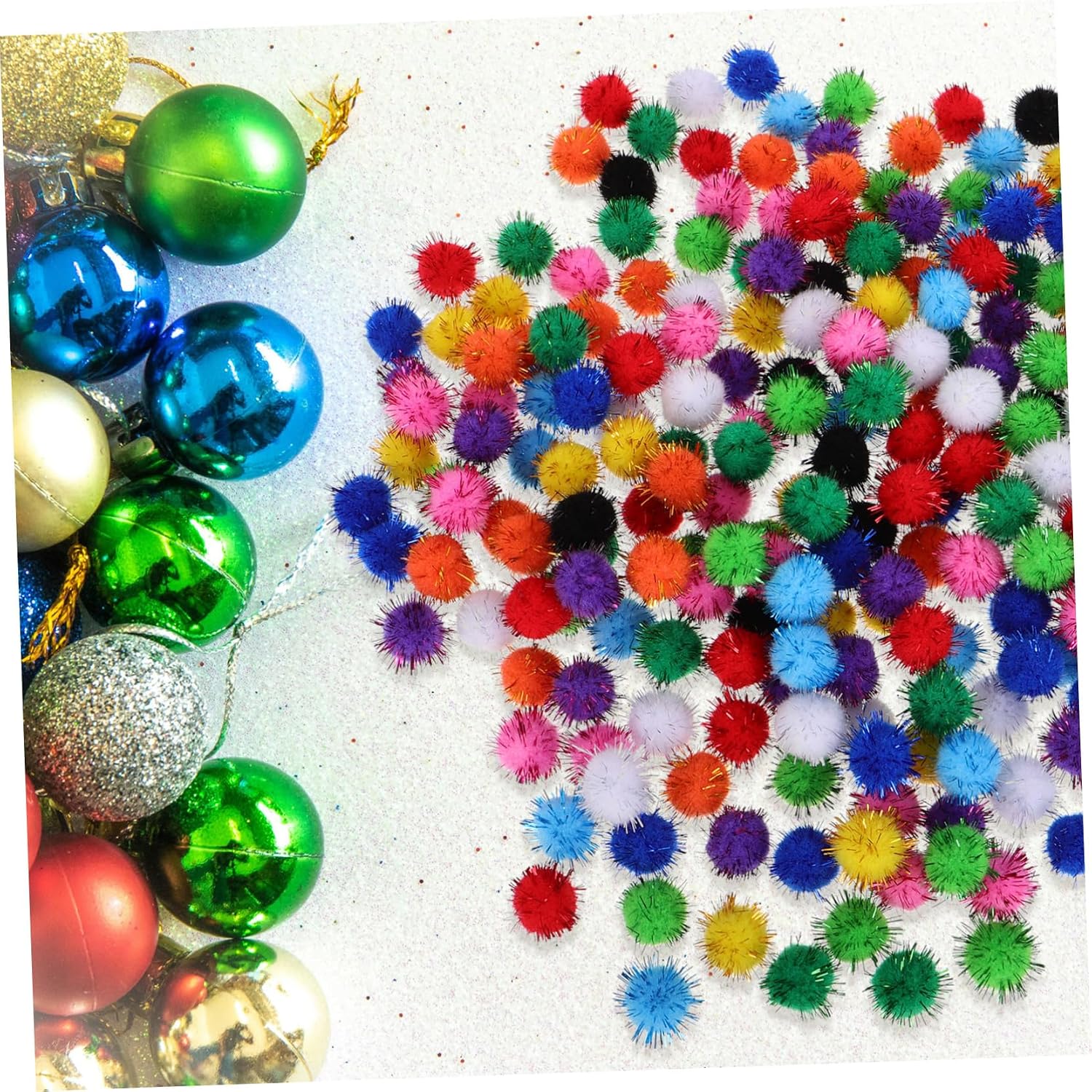STOBAZA 3000pcs Christmas Glitter Decorative for Mixed Colors for Tree Ornaments Projects and Festive Home Decor