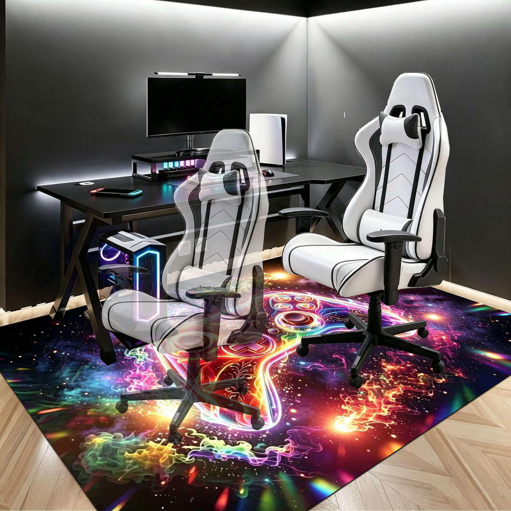 Tapis de Chaise de Gaming Tapis Chaise Bureau 180 x 200 cm