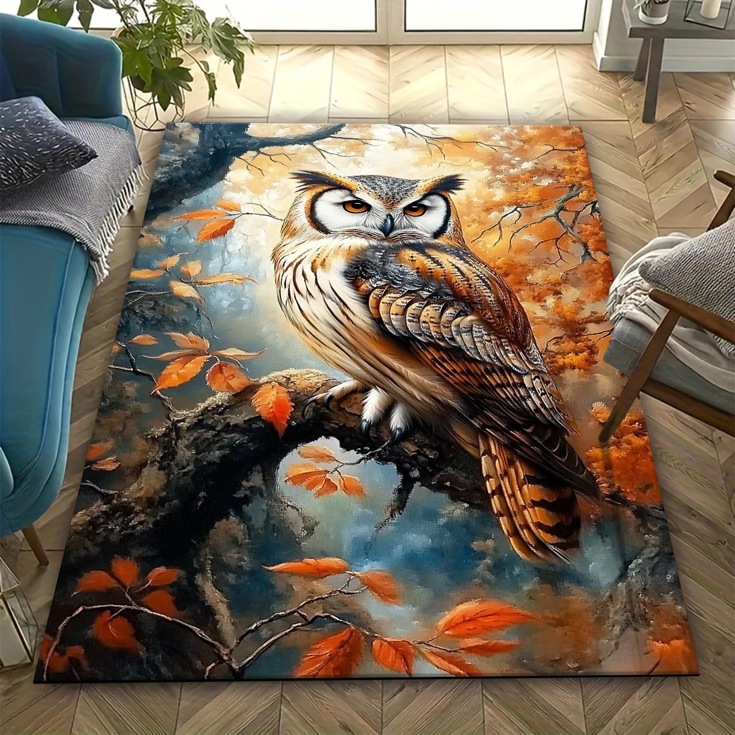 Tapis de sol hibou antidérapant pour sublimer votre coin canapé et couloir