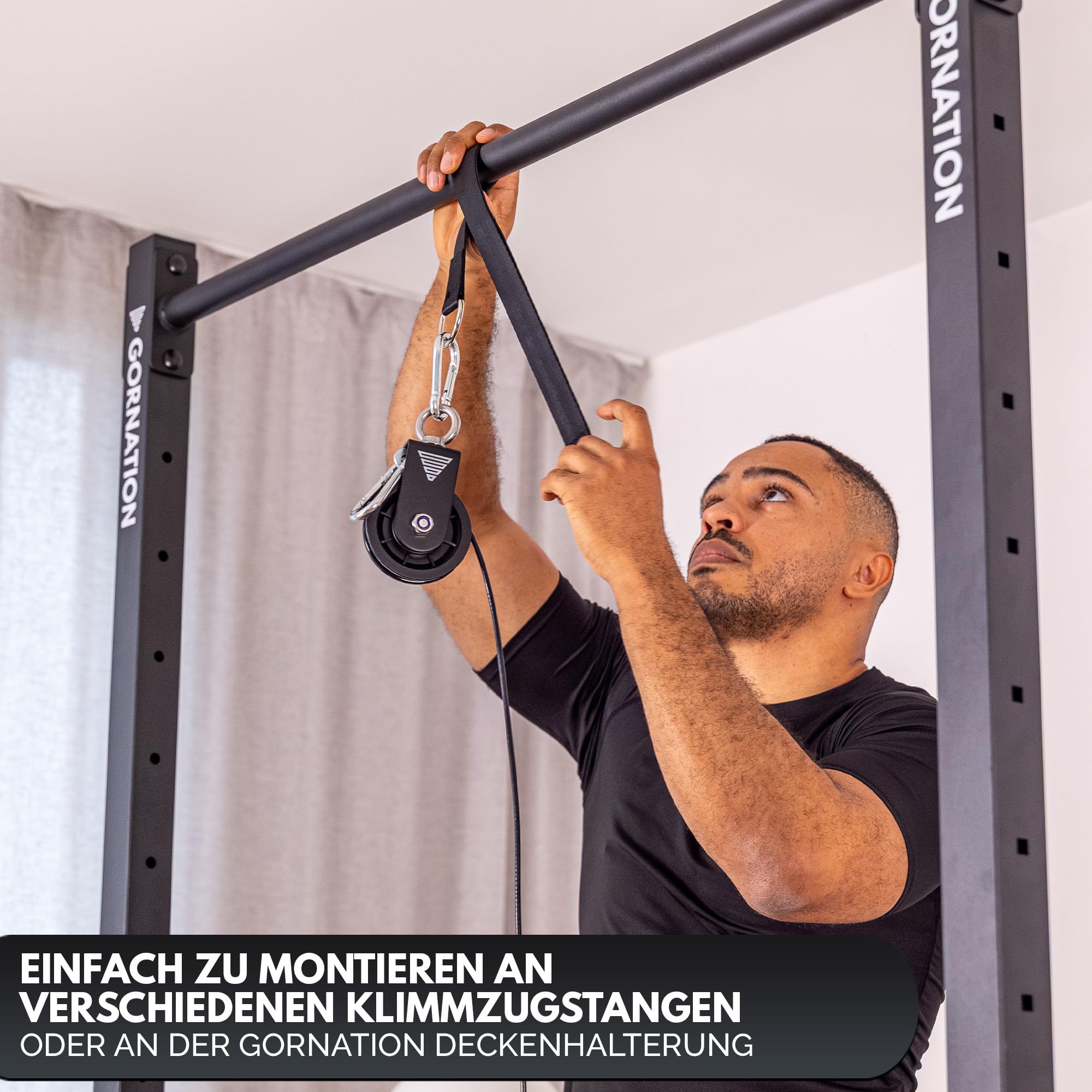 GORNATION Gewicht Seilzug für Home Gym, Kabelzug, Trainingsgerät für Pull Down, Rücken, Bizeps Curl, Trizeps, Krafttraining Equipment für Home Gym Workout