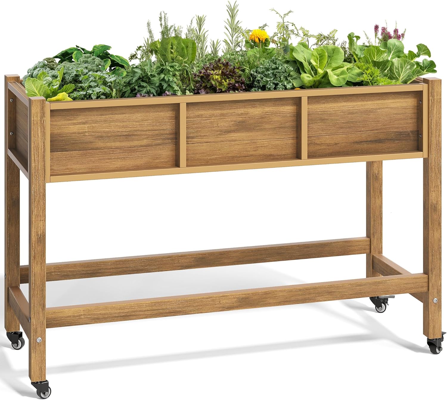 YITAHOME Raised Garden Bed Review: Best Elevated Planter with Wheels for Backyard Veggies & Flowers